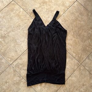 BCBGMaxazria, Black Rouched Short Stretch Dress, Size Small